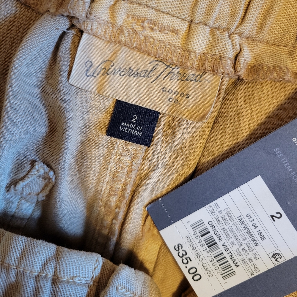 🎯nwt universal thread tan high rise utility pants - Picture 4 of 4